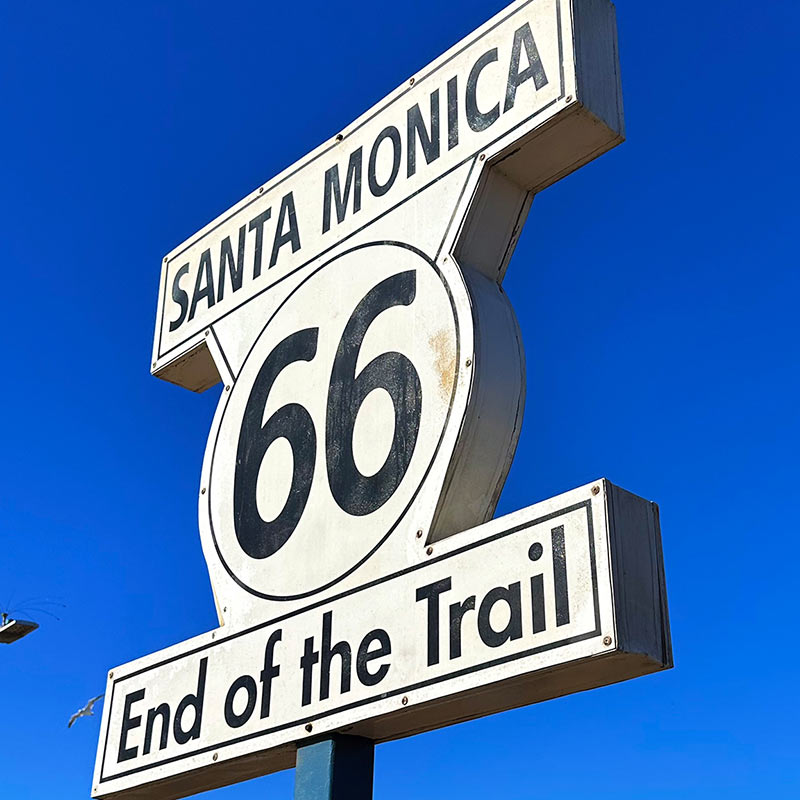 Route 66 End of the Trail Sign